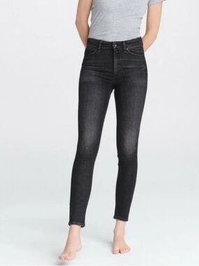 Rag & Bone Nina High-Rise Skinny Jeans Royal Oak Grey Denim Women’s Size 24